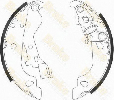 BRAKE ENGINEERING sh2558 -  Комплект тормозных колодок